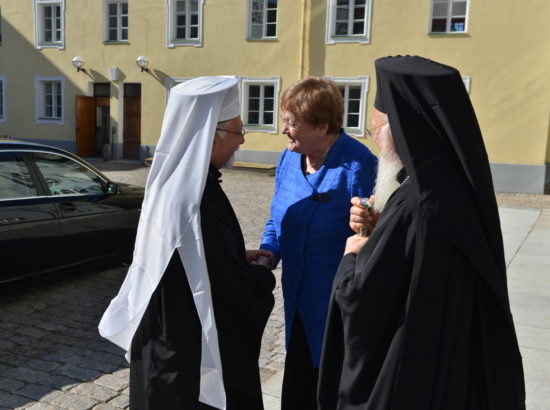 Riigikogu esimehe Ene Ergma kohtumine Tema Pühaduse Konstantinoopoli oikumeenilise patriarhi Bartholomeosega